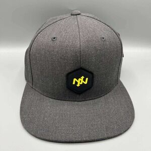 Onnit Hat Men Gray Embroidered Snap Back Cap New